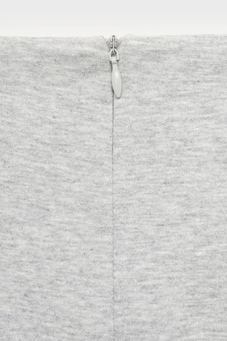 Pantalon crop coton - Gris chiné