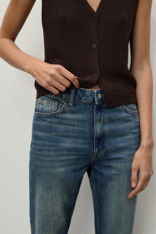 Jean Mom2000 mom taille haute - Bleu foncé