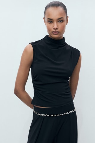 Pantalón palazzo volante - Negro