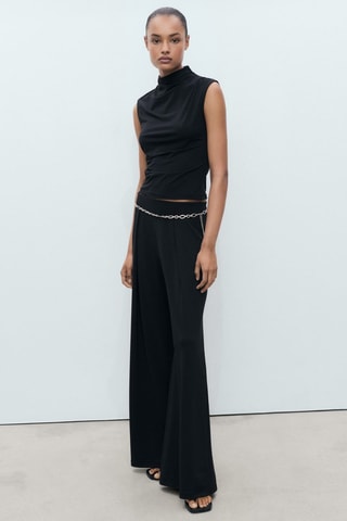 Pantalón palazzo volante - Negro