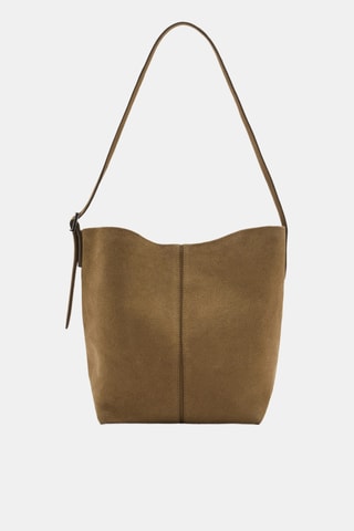 Sac seau cuir - Marron