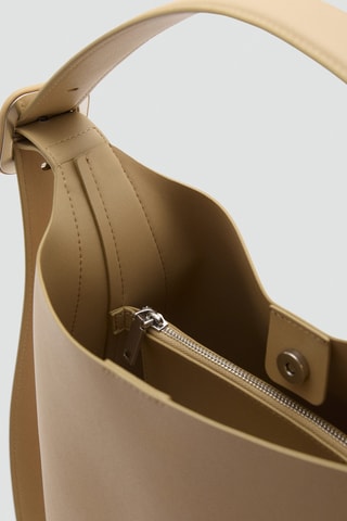 Sac seau cuir synthétique - Beige