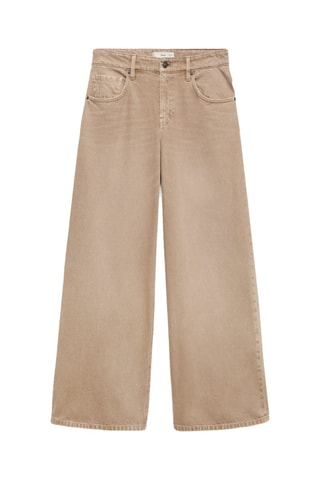 Jean wideleg taille basse - Beige