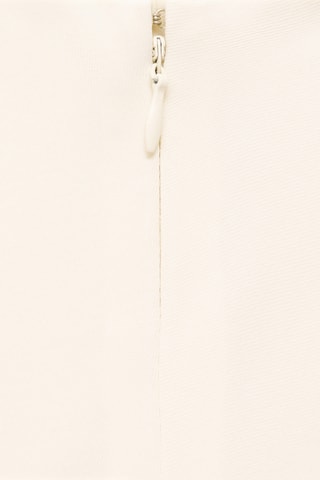 Robe asymétrique froncée - Écru