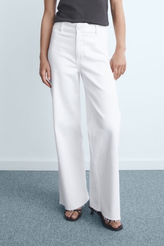 Jean style jupe - Blanc