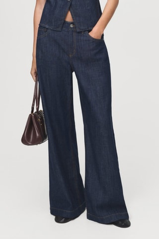 Jean large taille normale - Bleu