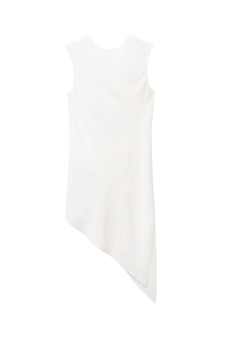 Top satiné asymétrique - Blanc