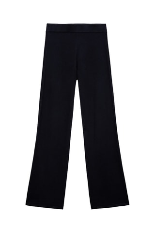 Pantalón ancho punto fino - Azul marino