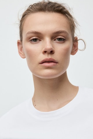 T-shirt coton manches courtes - Blanc