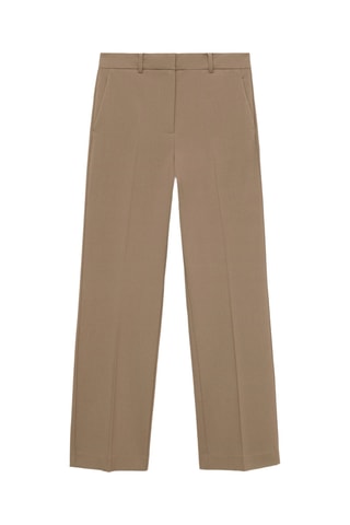 Pantalon droit taille normale - Marron