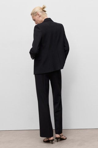 Pantalon de tailleur droit - Bleu marine