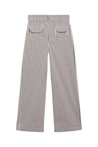 Pantalón rayas bolsillos - Crudo