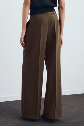 Pantalon combiné avec ceinture - Marron