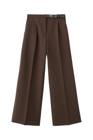 Pantalon combiné avec ceinture - Marron
