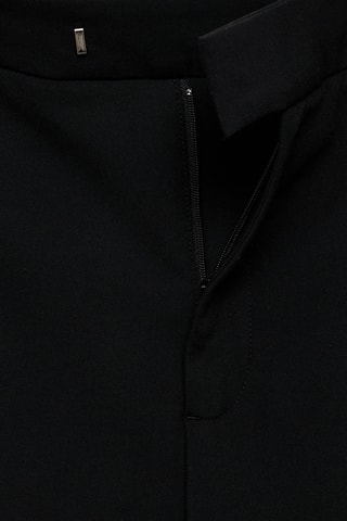Pantalon droit crop taille normale - Noir