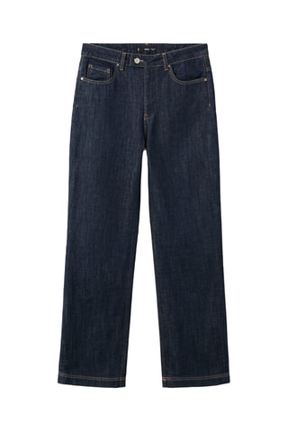 Jean droit avec patte - Bleu