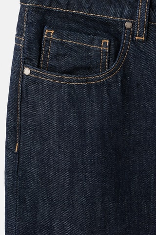 Jean droit avec patte - Bleu
