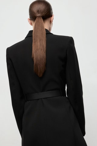 Robe blazer ceinture - Noir