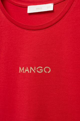 T-shirt logo en coton - Rouge