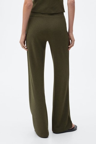 Pantalon droit maille - Kaki