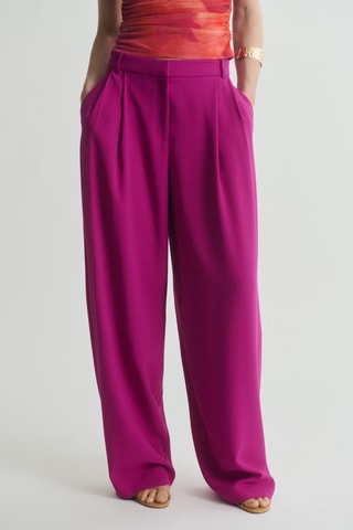 Pantalon à pinces - Fuchsia