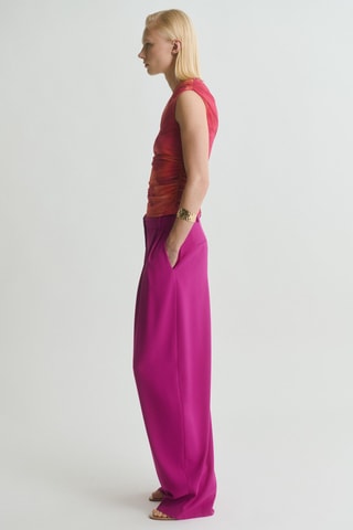 Pantalon à pinces - Fuchsia