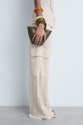 Pantalon cargo texturé - Beige