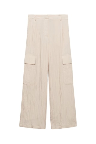 Pantalon cargo texturé - Beige