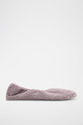 Ballerines fausse fourrure - Rouge