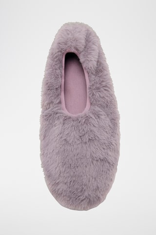 Ballerines fausse fourrure - Rouge