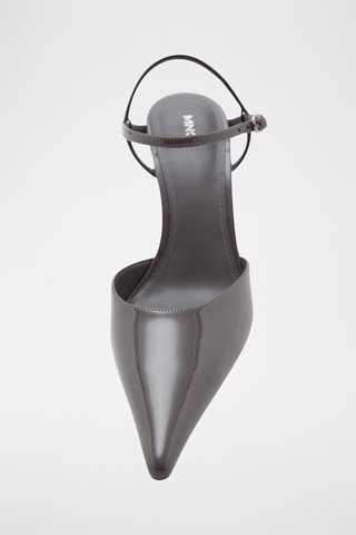 Chaussures vernies à talon - Gris