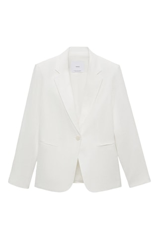 Blazer costume lin - Écru