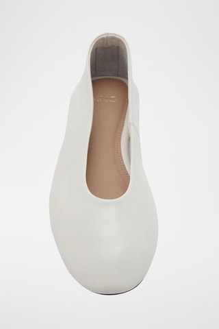 Ballerines cuir - Écru