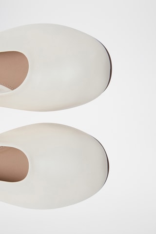 Ballerines cuir - Écru