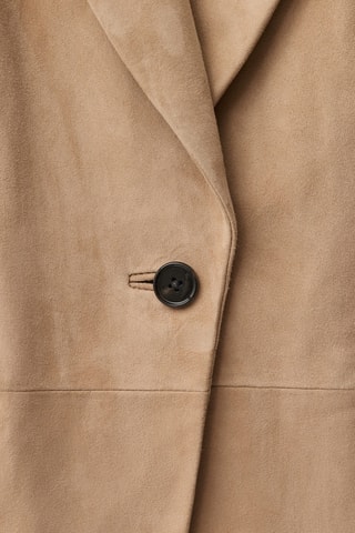 Blazer daim cintré - Marron
