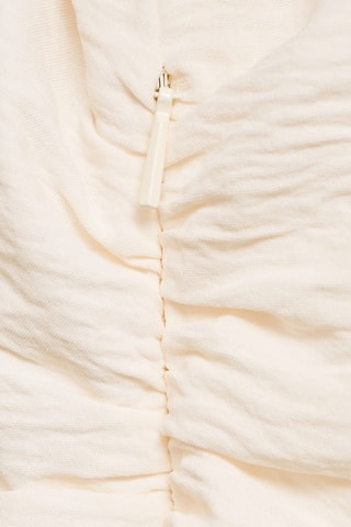 Robe drapée épaules dénudées - Blanc