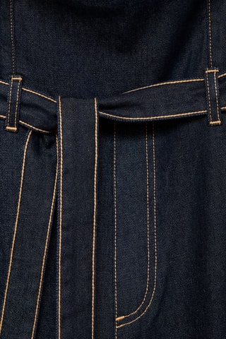 Combinaison denim bustier - Bleu