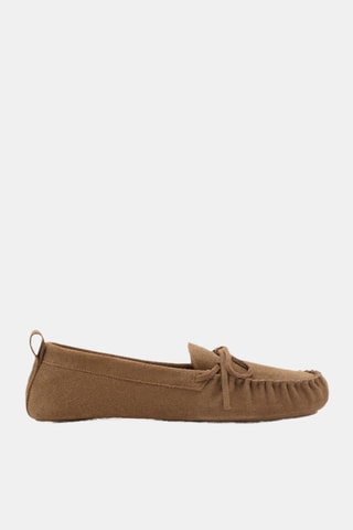 Mocassins cuir intérieur fourrure - Marron
