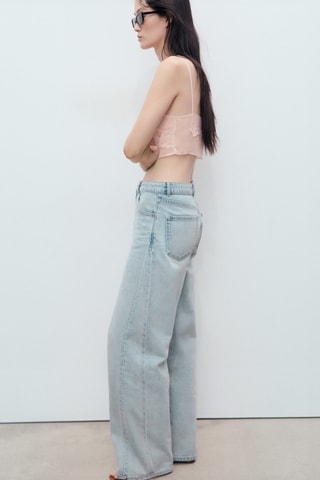 Jean barrel taille normale - Bleu clair