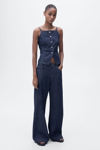 Jean wideleg taille normale - Bleu