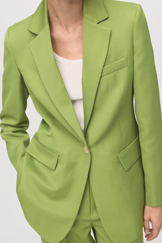 Blazer costume lin mélangé - Vert