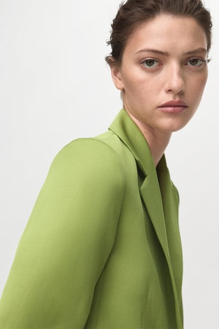 Blazer costume lin mélangé - Vert