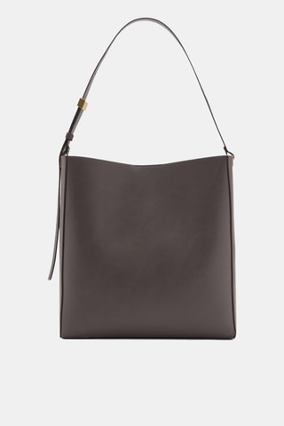 Sac cabas détail métallique - Gris