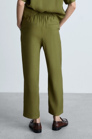Pantalon droit costume - Kaki