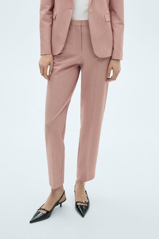 Pantalon droit costume - Rose clair