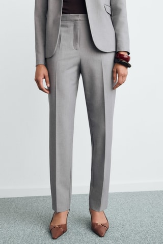 Pantalon droit costume - Gris