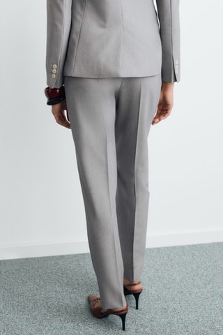 Pantalon droit costume - Gris