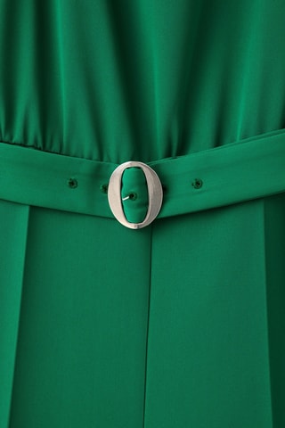 Combinaison longue asymétrique ceinture - Vert