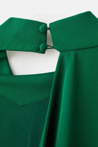 Combinaison longue asymétrique ceinture - Vert