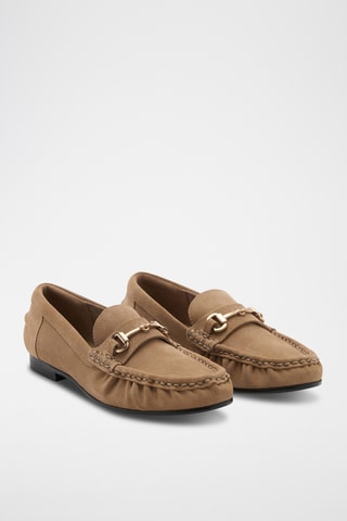 Mocassins en daim à boucle - Marron